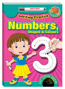 Writing Practice For Little Hands Numbers, Shapes and Colours (with w/board marker pen)